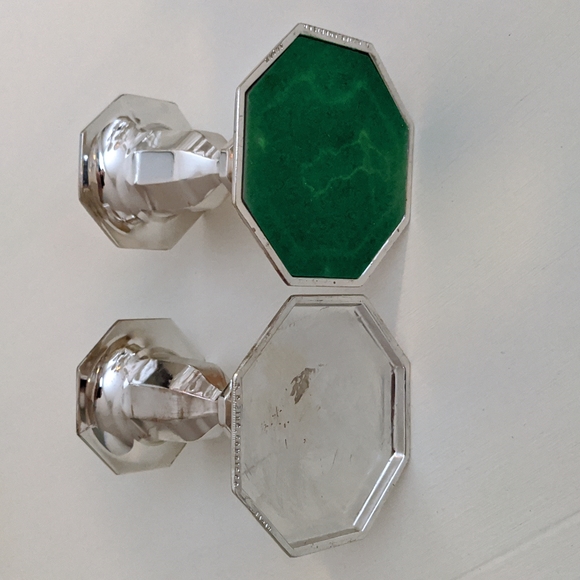 Silver-Colored Candlestick Holders (Set of 2) - Picture 6 of 8